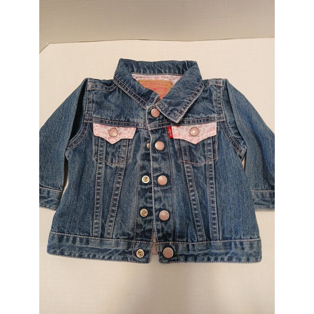 Levi's Baby/Toddler Vintage Denim Jean Jacket Size 9M Girl’s My First Levi’s